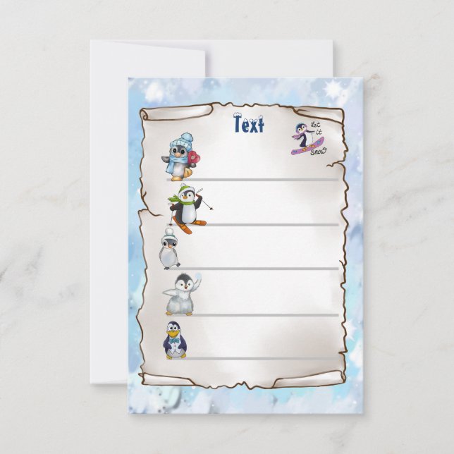 Winterpinguin (Frente)