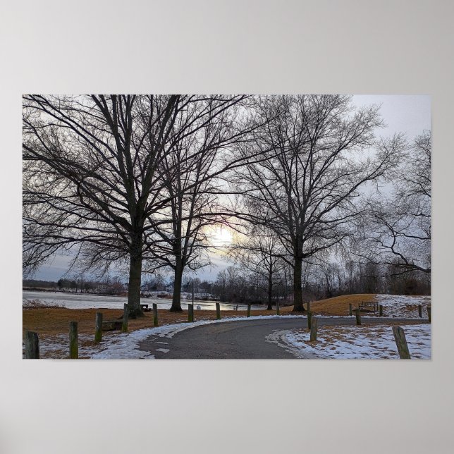 Wintertime at the Park Poster (Frente)