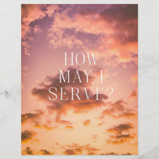 Wisdom Poster How may I serve?