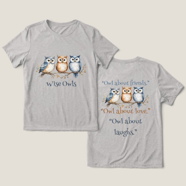 Wise Owls (Design Frente e Verso)