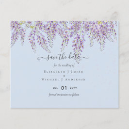 Wisteria Blue Weding Dates BUDGET Flyer