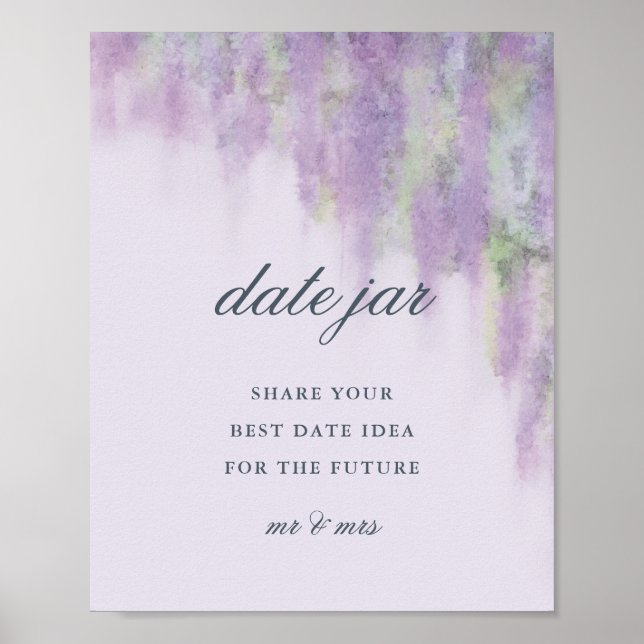 Wisteria dreams date jar poster (Frente)