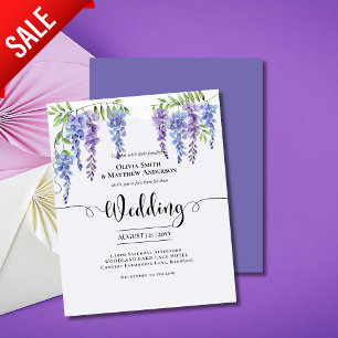 Wisteria Purple Floral Lace Casamento