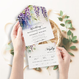 Wisteria Romantic Garden Party Purple Blue Wed
