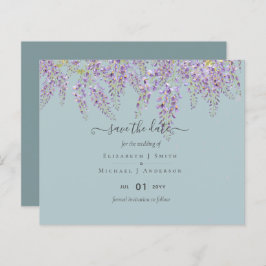 Wisteria Save Dates Dusty Sage - Orçamento de Casa