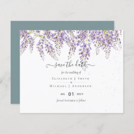 Wisteria Save Dates Dusty Sage - Orçamento de Casa