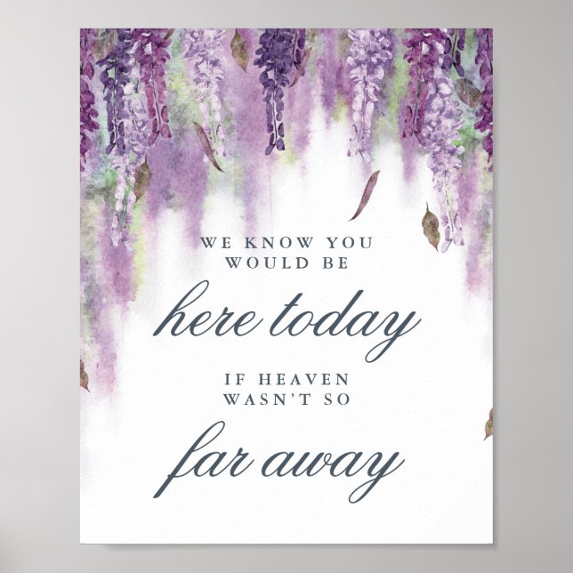 Wisteria sonha com o memorial de casamento poster (Frente)