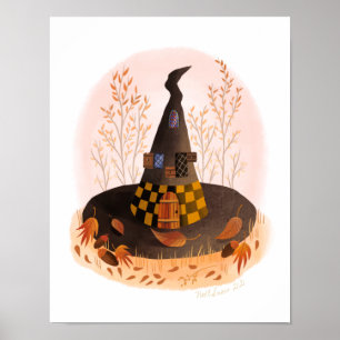 Witat Hat Cottage Art Impressão