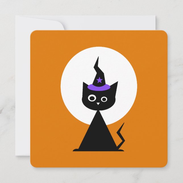 Witchy Halloween Cat (Frente)