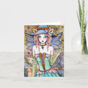 Witty Kitty Cat Bat * Night Walkers * Cartão de Va