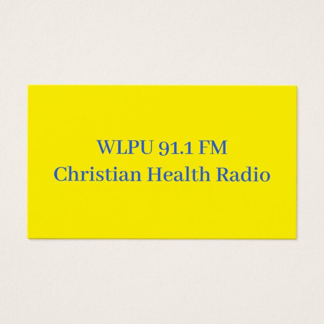 WLPU 91.1 FM Promo cards (Frente)