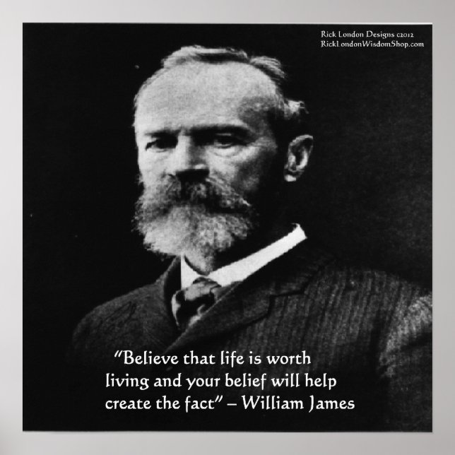 Wm James "Value Of Life" Poster por Rick London (Frente)