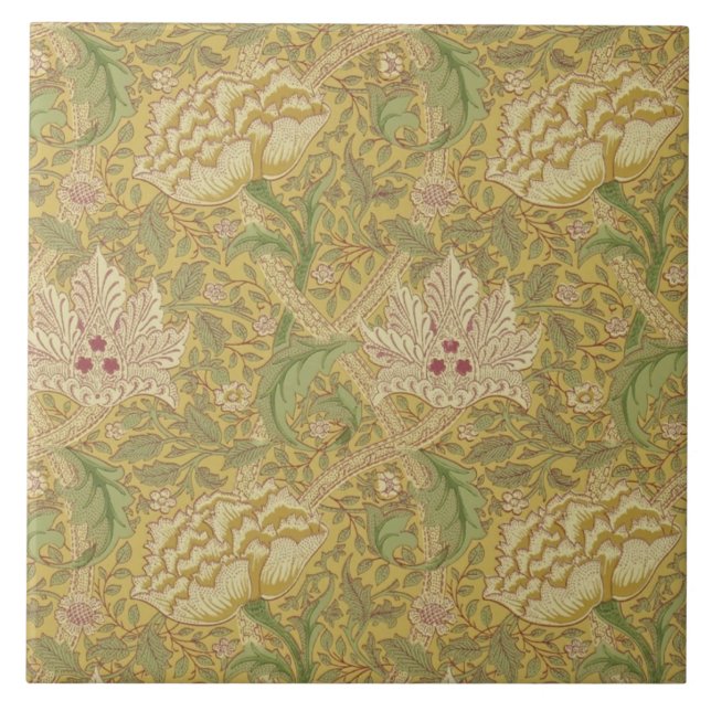 Wm Morris Classic Windrush Design MultiAzulejo Dou (Frente)