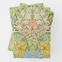 Wm Morris Myrtle Floral Arte Novo Pastel