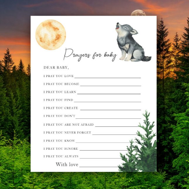 Wolf baby shower - Prayers for baby (Criador carregado)