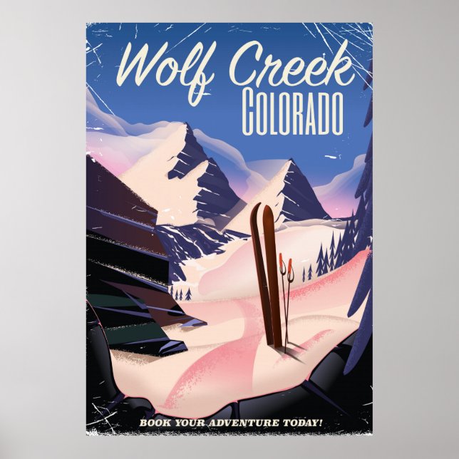 Wolf Creek Colorado Ski poster (Frente)