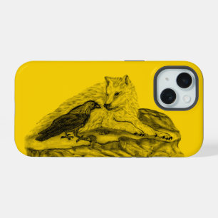 Wolf e Raven design preto e amarelo