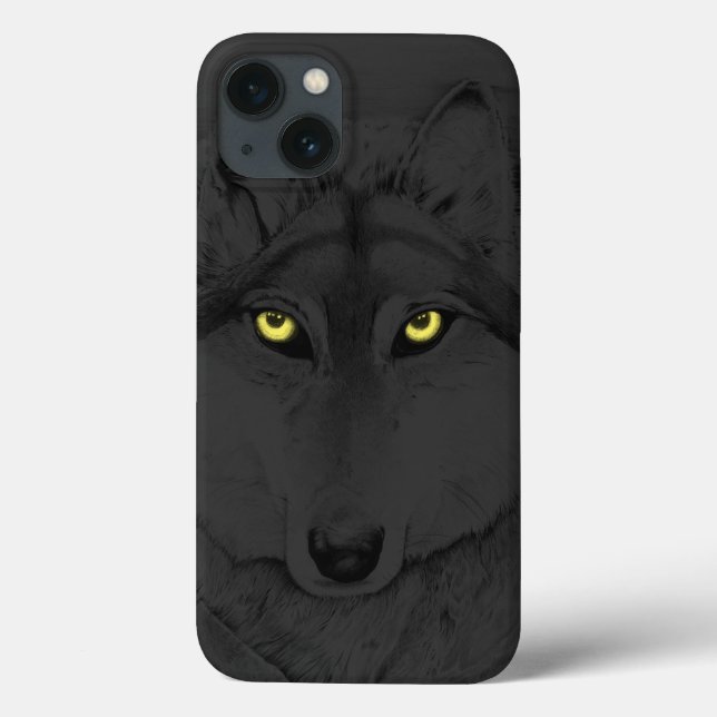 Wolf Eyes II (olhos amarelos) - cinzas (Verso)