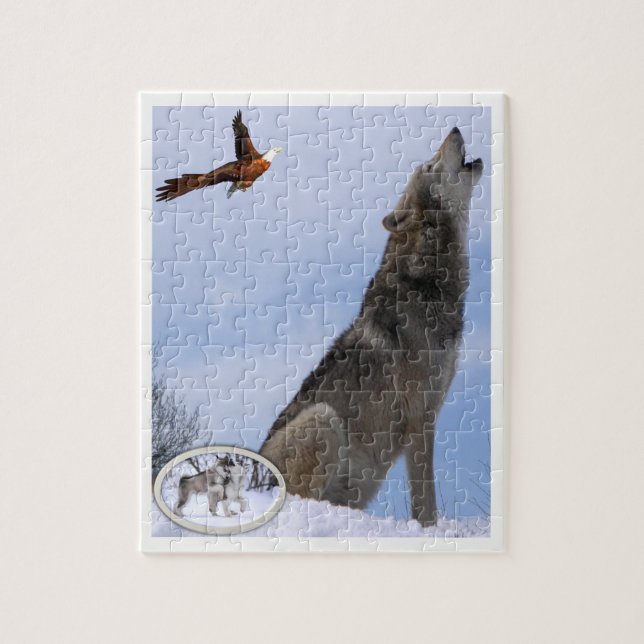 Wolf Jigsee Quebra-cabeça (Vertical)