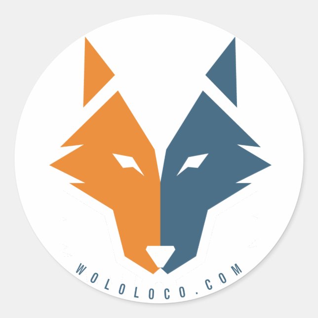 Wolf Loescher - Adesivo Redondo (Frente)
