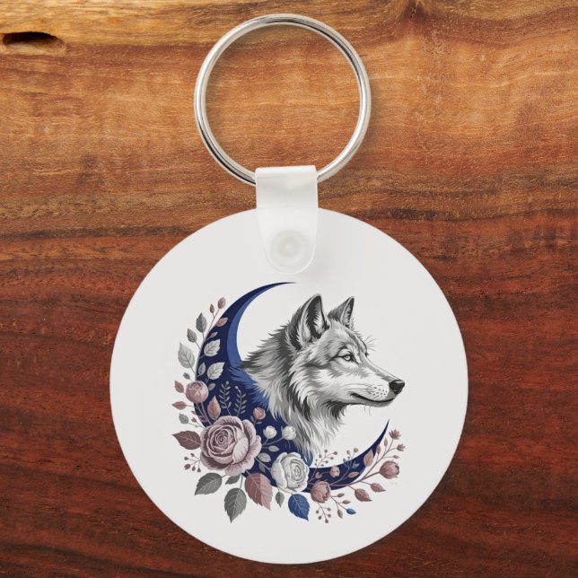 Wolf & Moon Chaveiro (Frente)