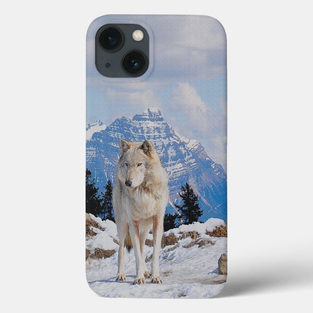 Wolf & Mountain Wolf-Lover Willife Art (Verso)