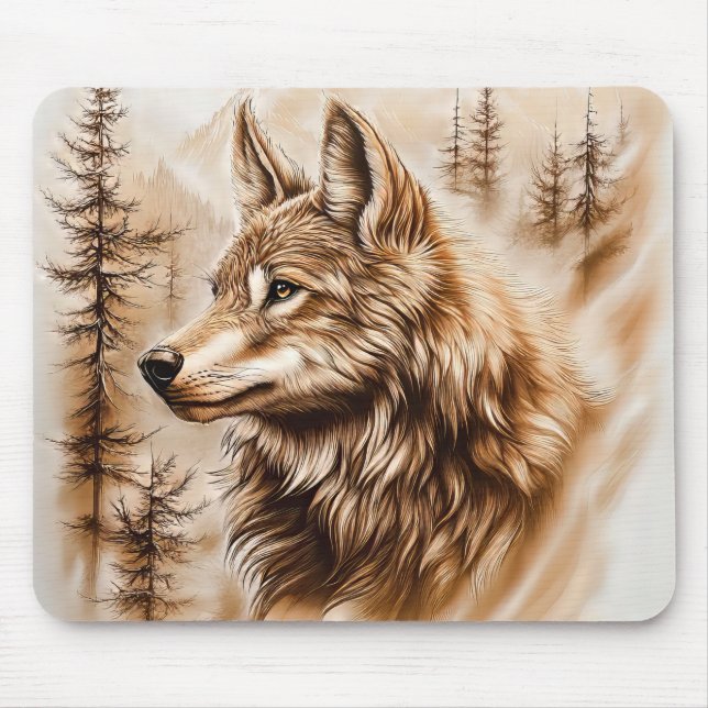 Wolf Mouse Pad (Frente)