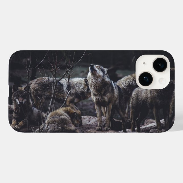 Wolf Pack iPhone 14 Case (Verso (horizontal))