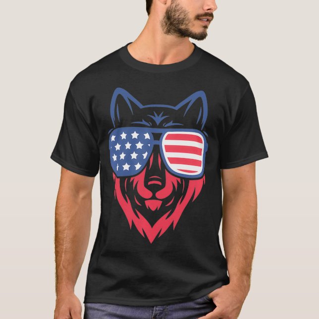 Wolf Patriotic Pullover (Frente)