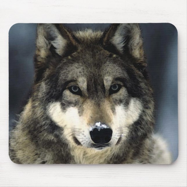 Wolf Portrait Mousepads (Frente)