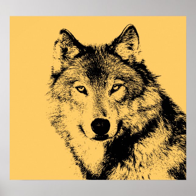 Wolf Portrait Poster (Frente)