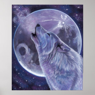 Wolf Poster - Lobo Solitário de Michaeline McDonal