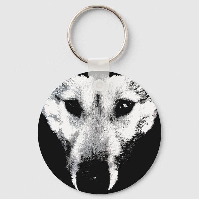 Wolf Pup Chaveiro Wild Dog Keepsakes & Gifts (Frente)