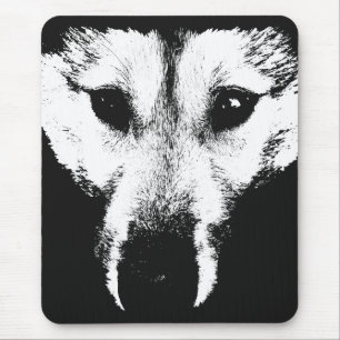 Wolf Pup Mousepad Gifts Malamute Wolf Dogs