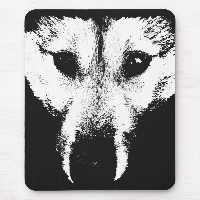Wolf Pup Mousepad Gifts Malamute Wolf Dogs (Frente)