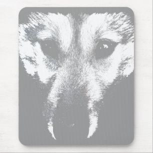 Wolf Pup Mousepad Oferece Cães Roucos De Cães De
