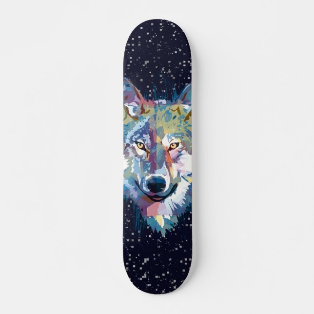 Wolf Skateboard - Skateboard do Lobo Escuro (Frente)