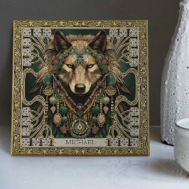 Wolf Spirit Animal Carpetpunk Altarpart Happycore