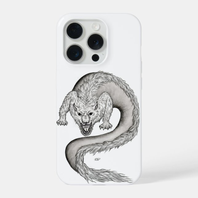 Wolfdragon desenho preto e branco (Verso)