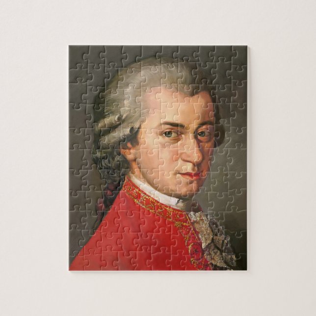 Wolfgang Amadeus Mozart als Quebra-cabeça (Vertical)