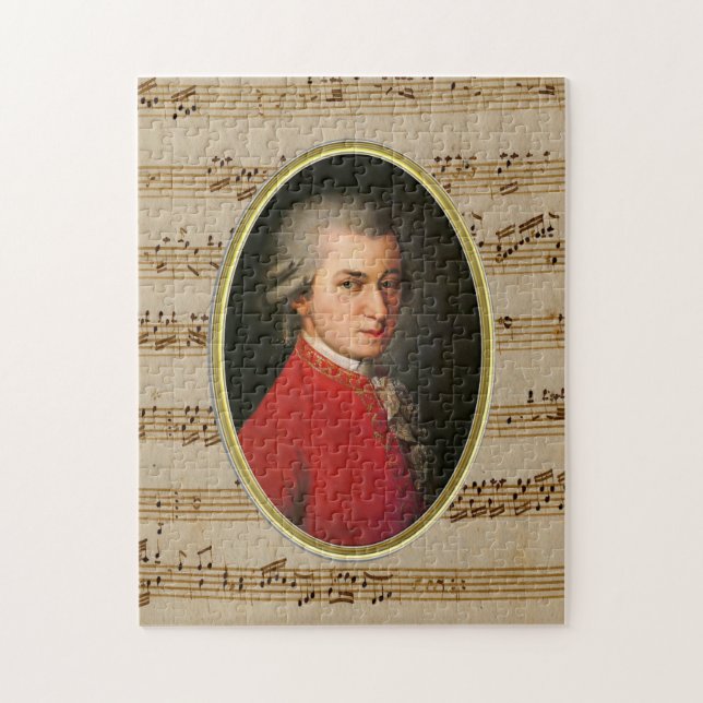 Wolfgang Amadeus Mozart Quebra-cabeça (Vertical)