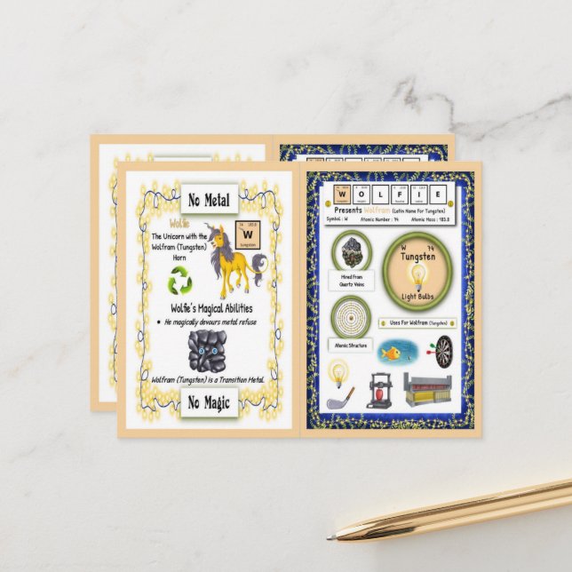 Wolfie - Cartão de Jogo Tungsten Horn Unicorn (Frente/Verso In Situ)