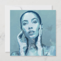 "Woman in Blue" Enkele kaart