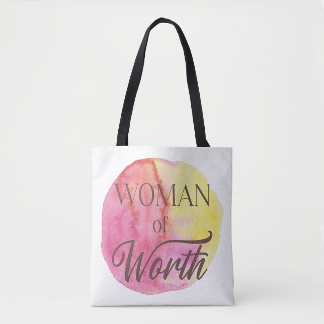 Woman of Worth Tote Bag (Frente)