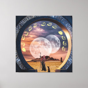 Woman Warrior Positive Phrase Stretch Canvas