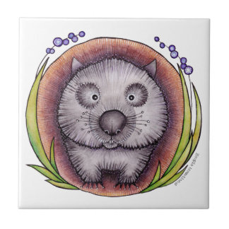 "Wombie" o azulejo ou o Trivet do wombat