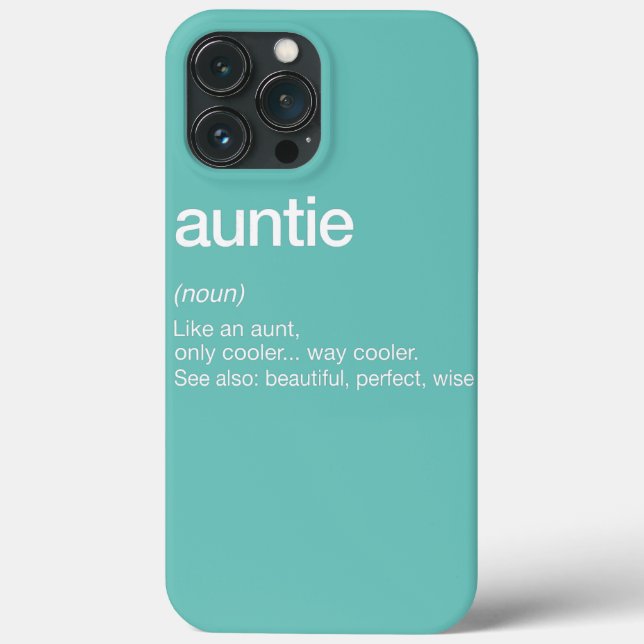 Women Auntie Definition Funny Aunt Mother's Day (Verso)