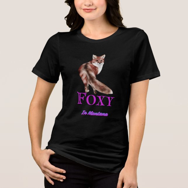 Women Foxy in Montana Tshirt (Frente)