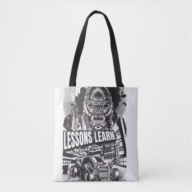 Women Legendary Gorilla Lessons Learn Tote (Frente)