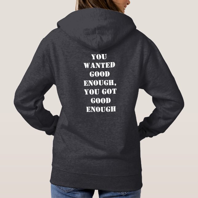 Women's Mediocre! pullover hoodie with intro (Verso)